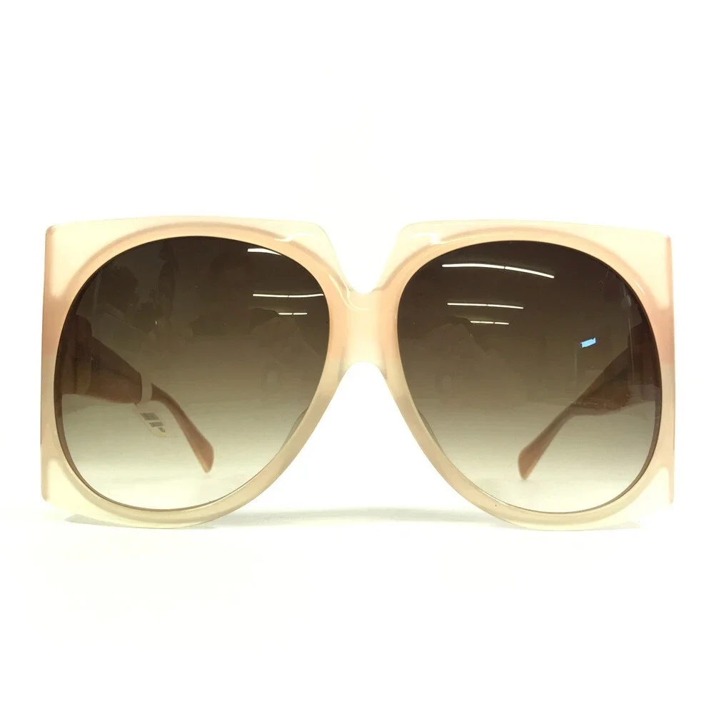 Sama Sunglasses WILDSIDE ABALONE Pink Gigantic Frames w/ Gradient Brown Lenses
